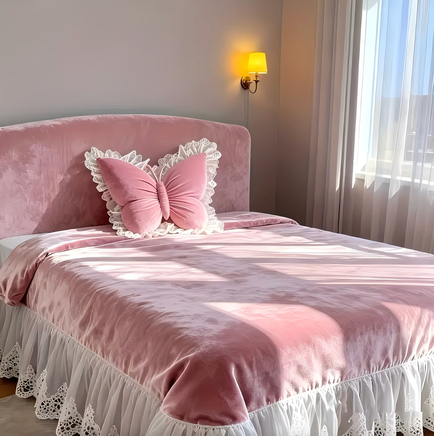 Lace Butterfly Pillow - LuxeNest™