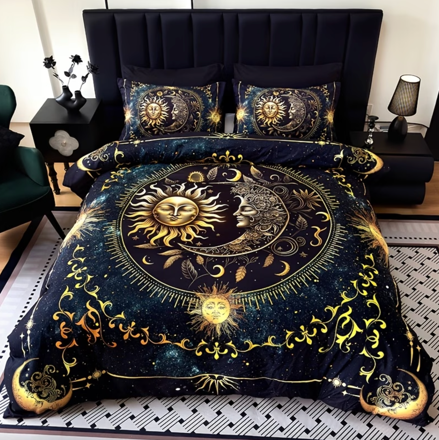 Celestial Dreams Duvet Set - Celestara™ with Starry Design