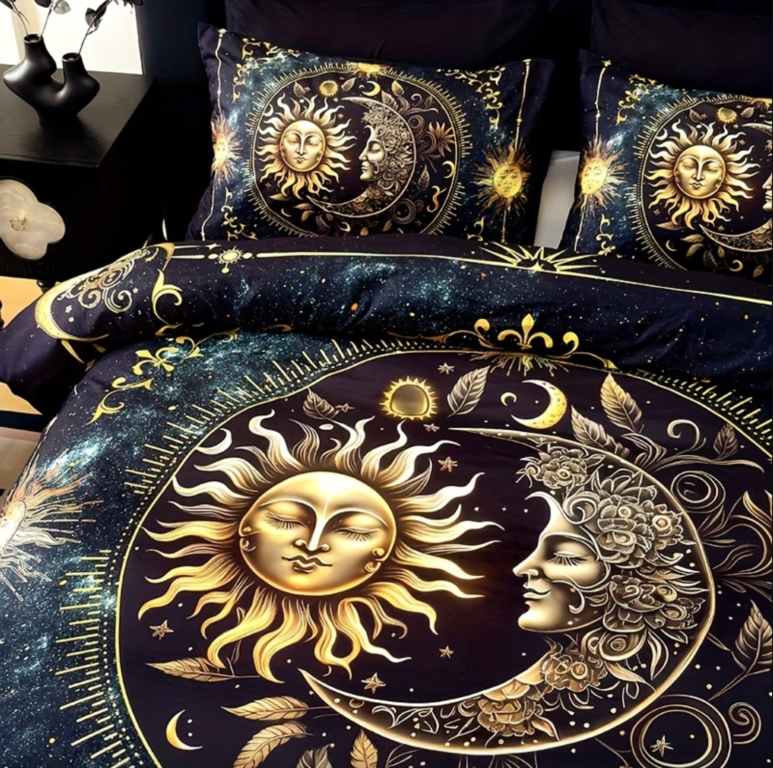 Celestial Dreams Duvet Set - Celestara™ with Starry Design