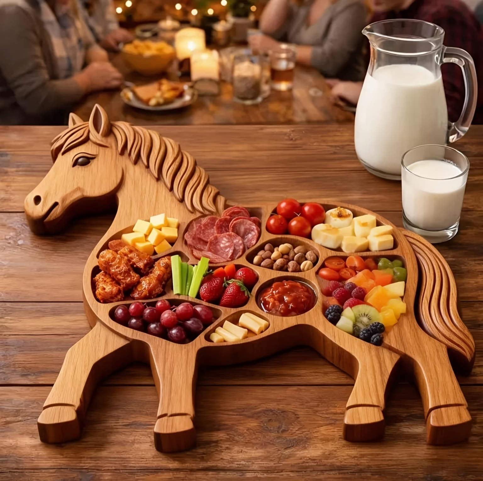 Rustic Horse Charcuterie Platter - EquineElegance™