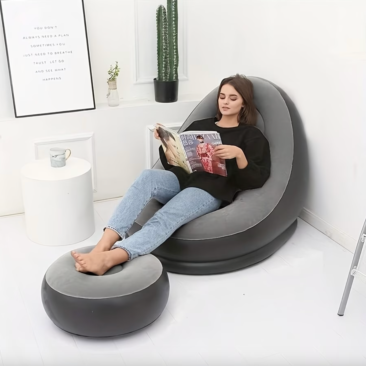 Inflatable Lounge Chair - LuxeAir™ with Easy Setup