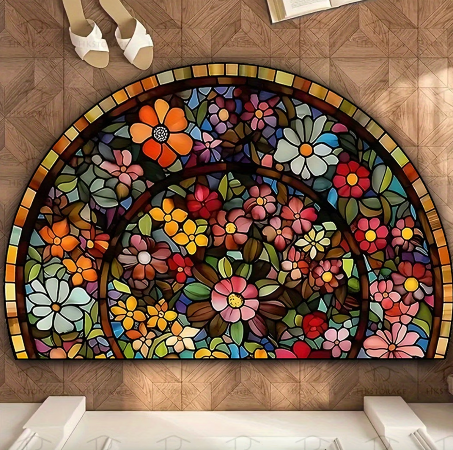 Floral Entry Mat - Artistry by Bloomosaic
