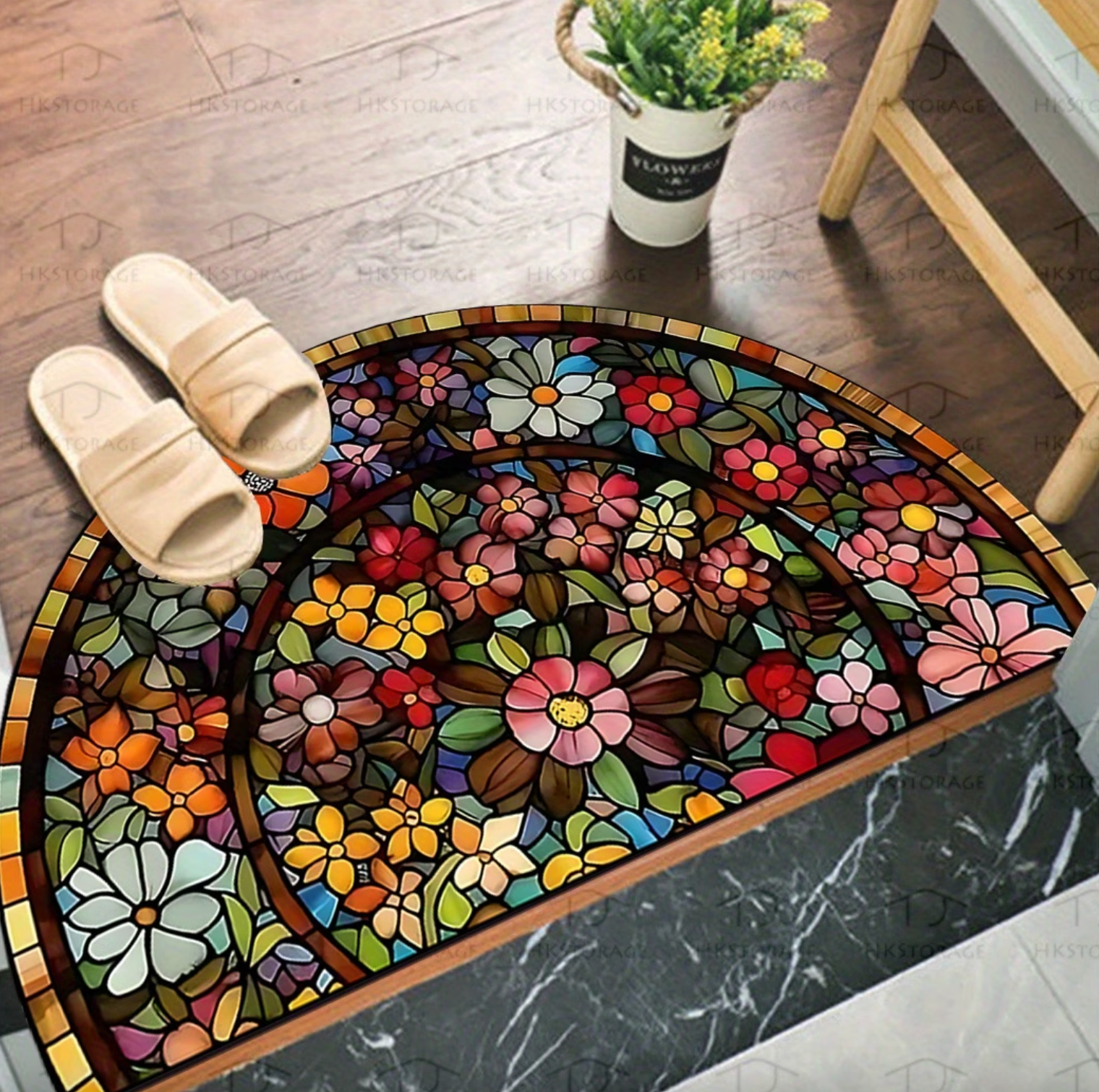 Floral Entry Mat - Artistry by Bloomosaic