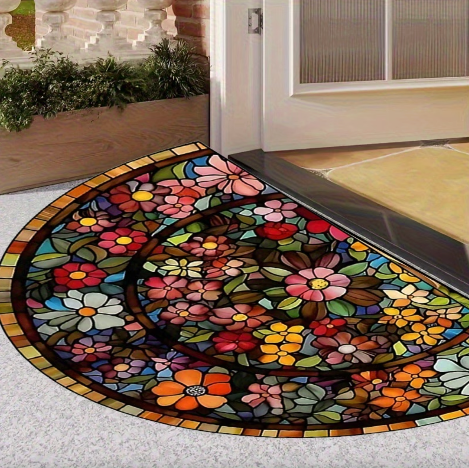 Floral Entry Mat - Artistry by Bloomosaic