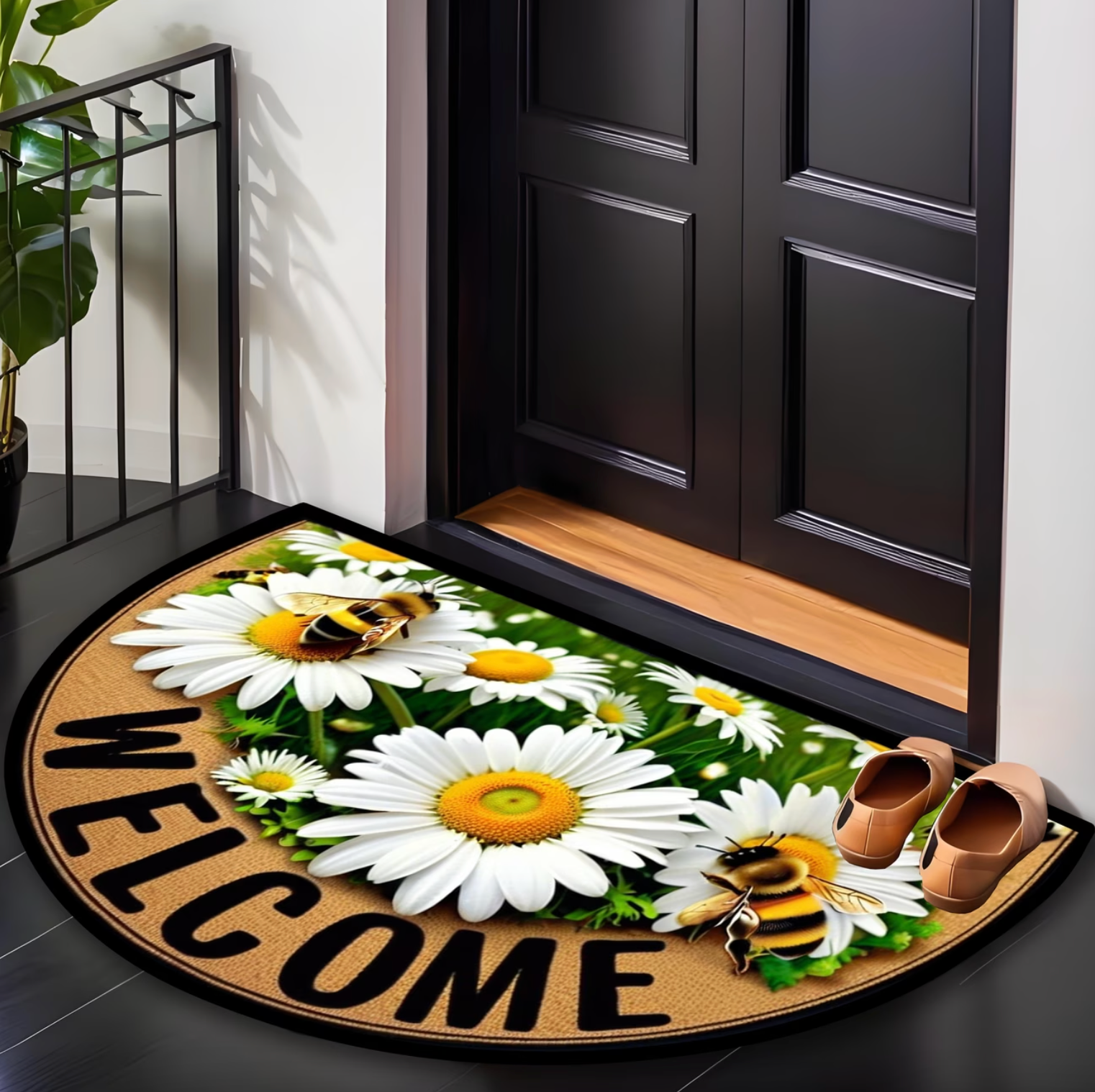 Welcome Mat - CozyNest™ HoneyBloom Design