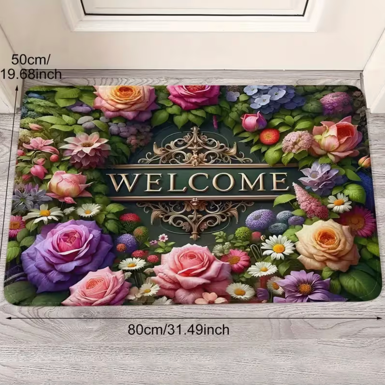 Floral Welcome Mat - LuxeHome Designs