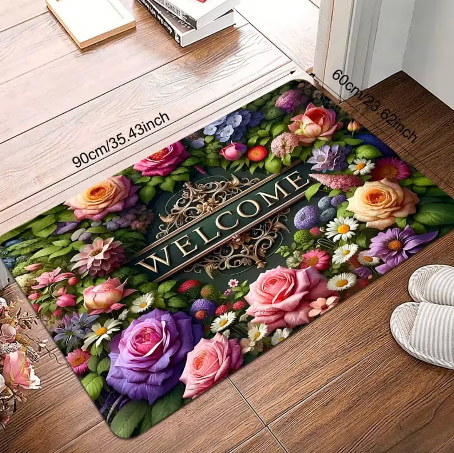 Floral Welcome Mat - LuxeHome Designs