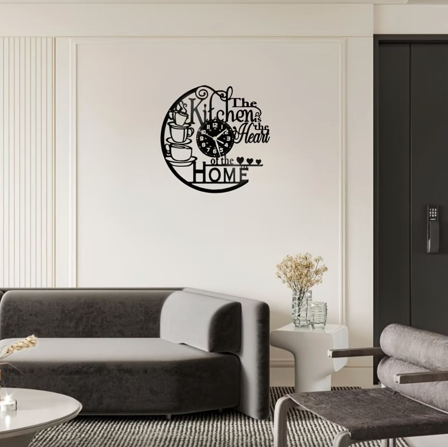 Vintage Kitchen Vinyl Clock - Timeless Home Decor