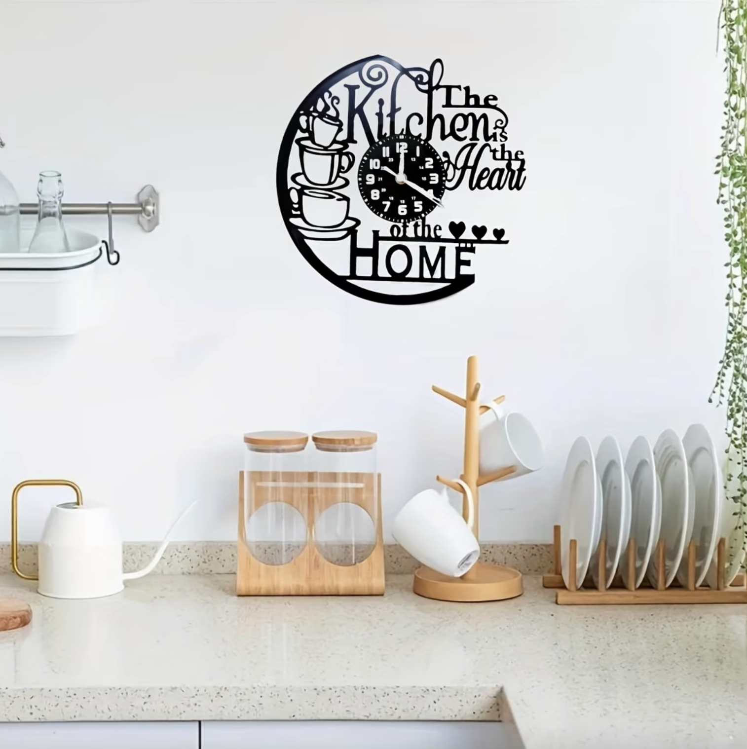 Vintage Kitchen Vinyl Clock - Timeless Home Decor