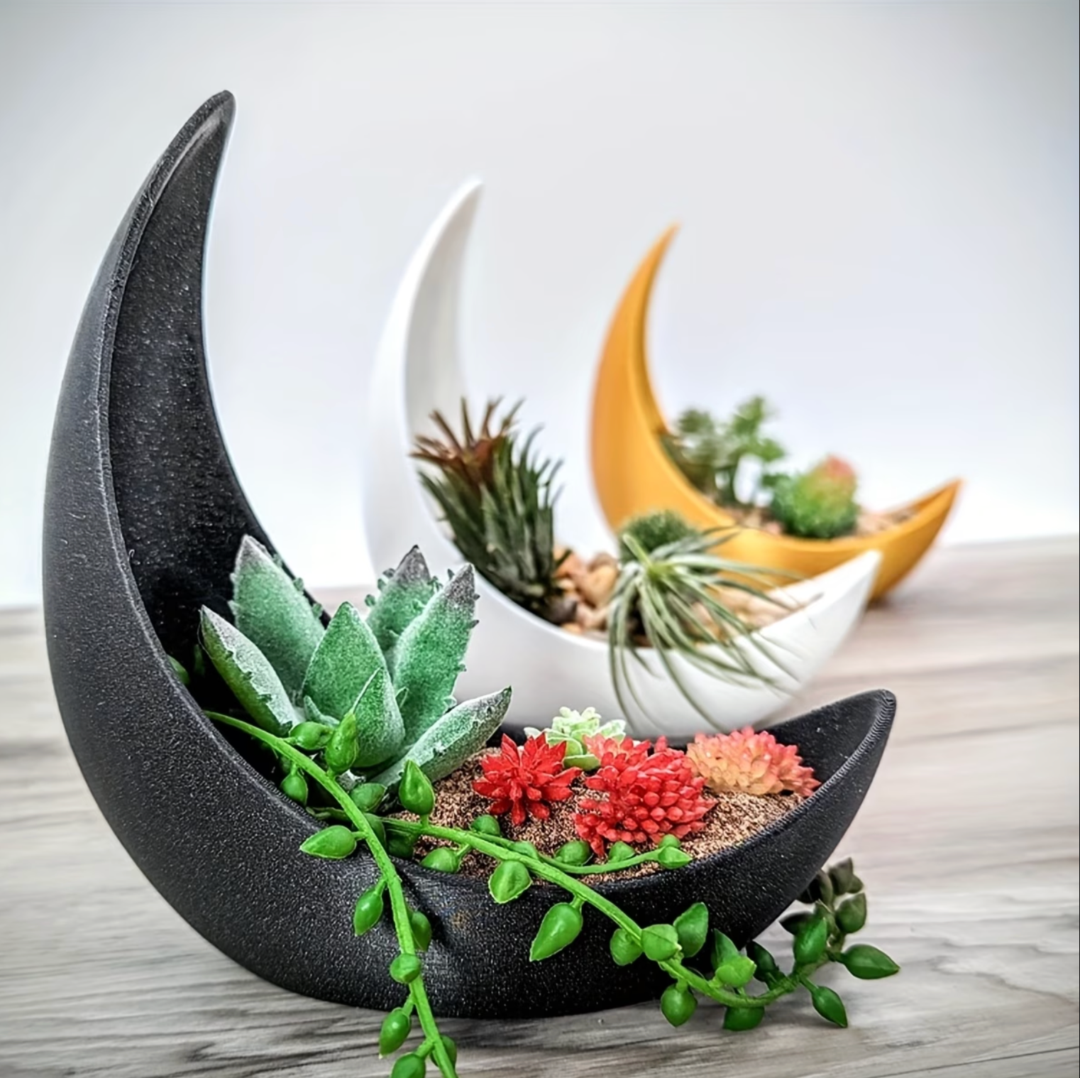 Crescent Moon Planter - Celestial Haven