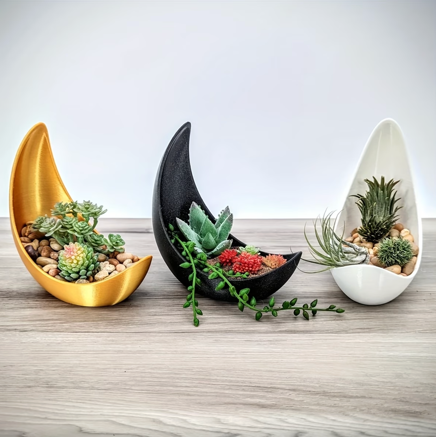 Crescent Moon Planter - Celestial Haven