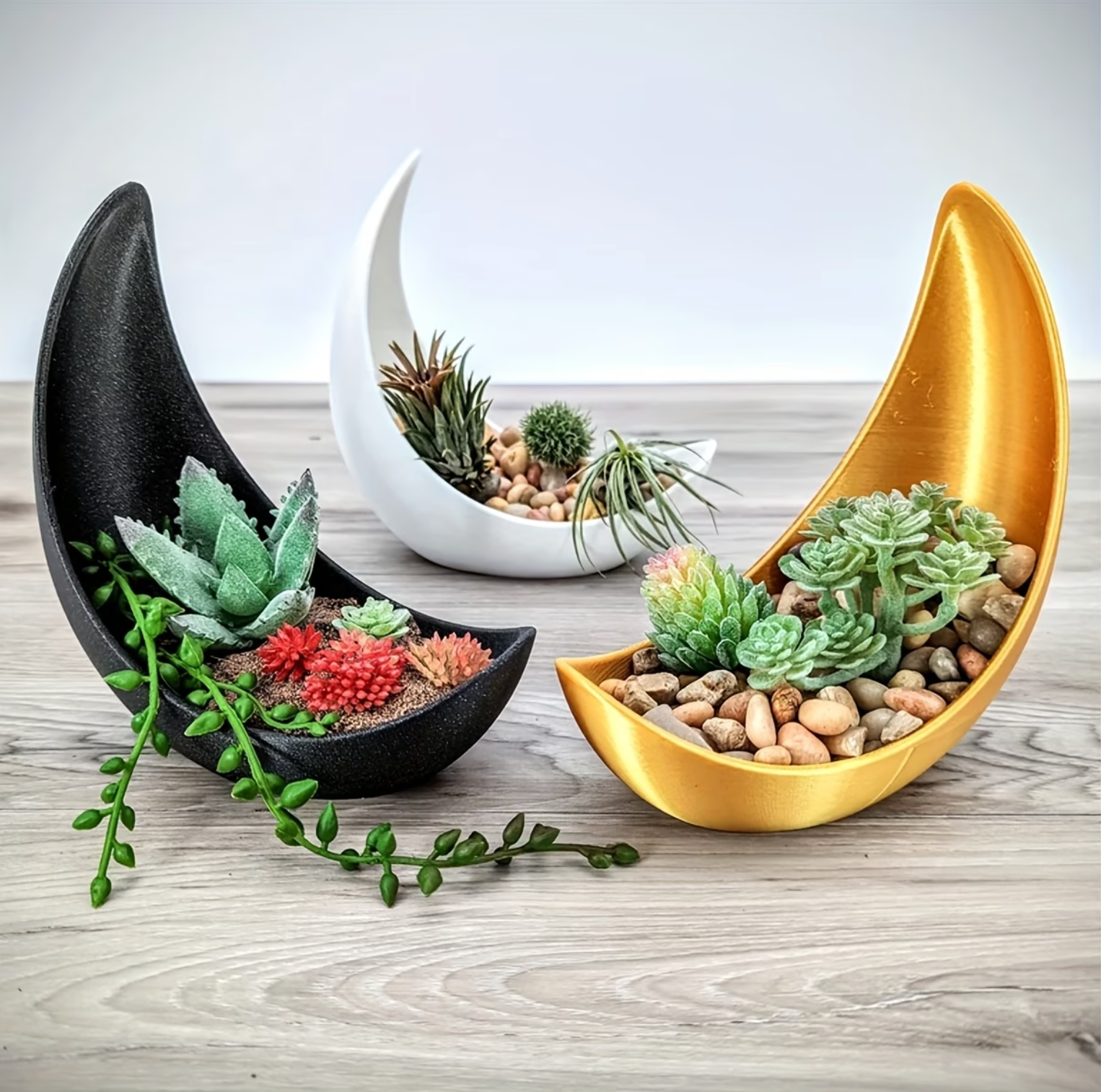 Crescent Moon Planter - Celestial Haven