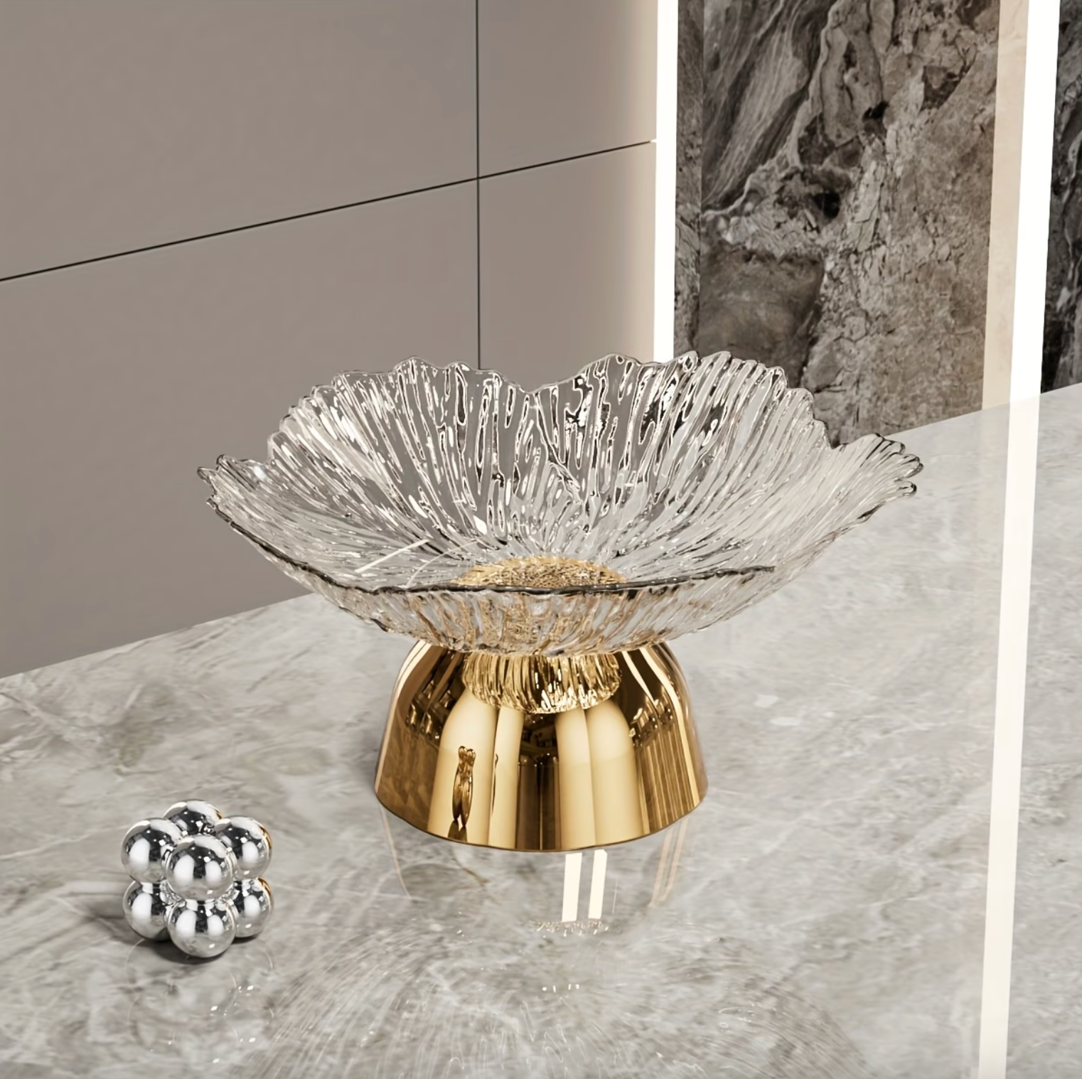 Elegant Serving Centerpiece - LuxeCraft