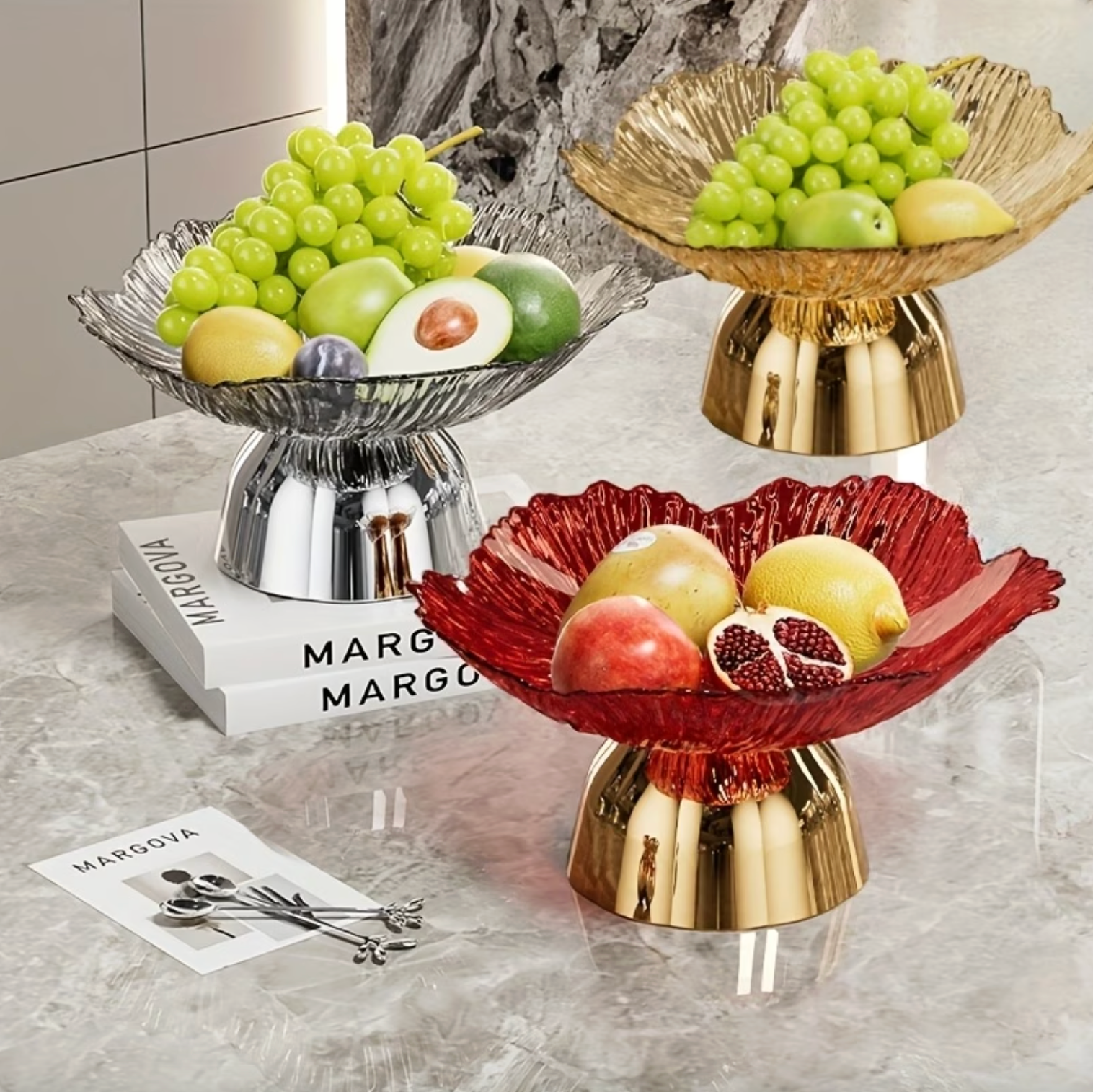 Elegant Serving Centerpiece - LuxeCraft