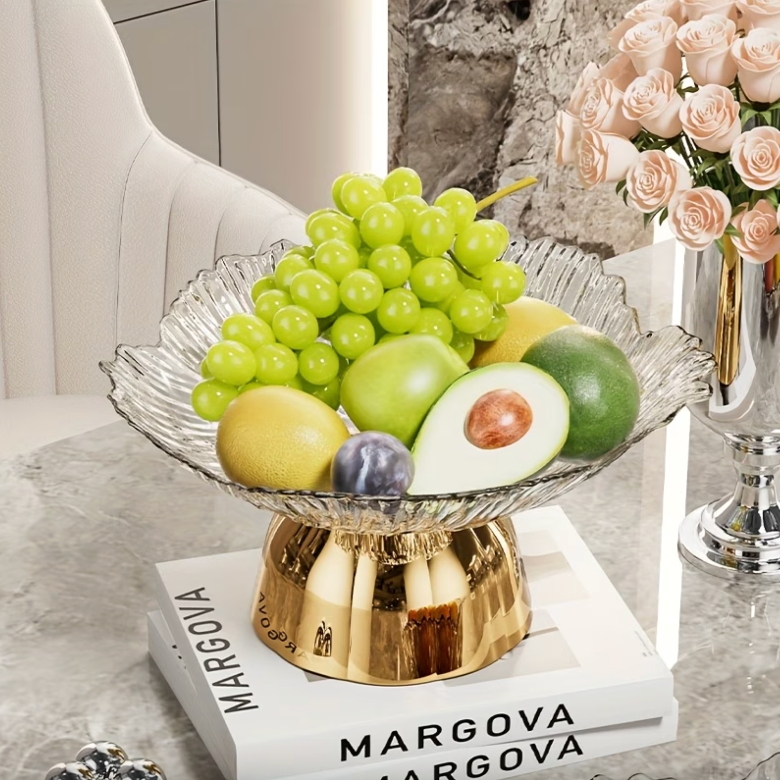 Elegant Serving Centerpiece - LuxeCraft