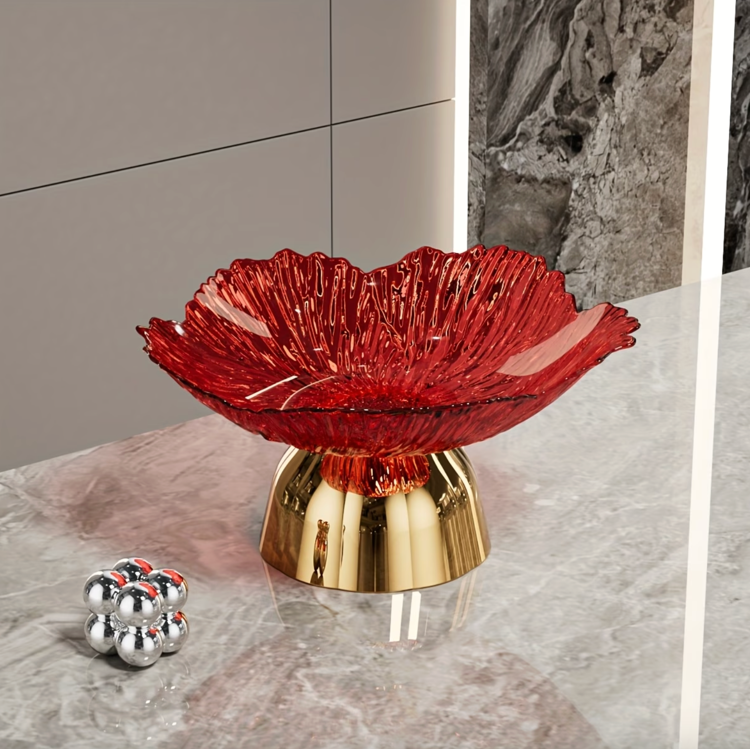 Elegant Serving Centerpiece - LuxeCraft