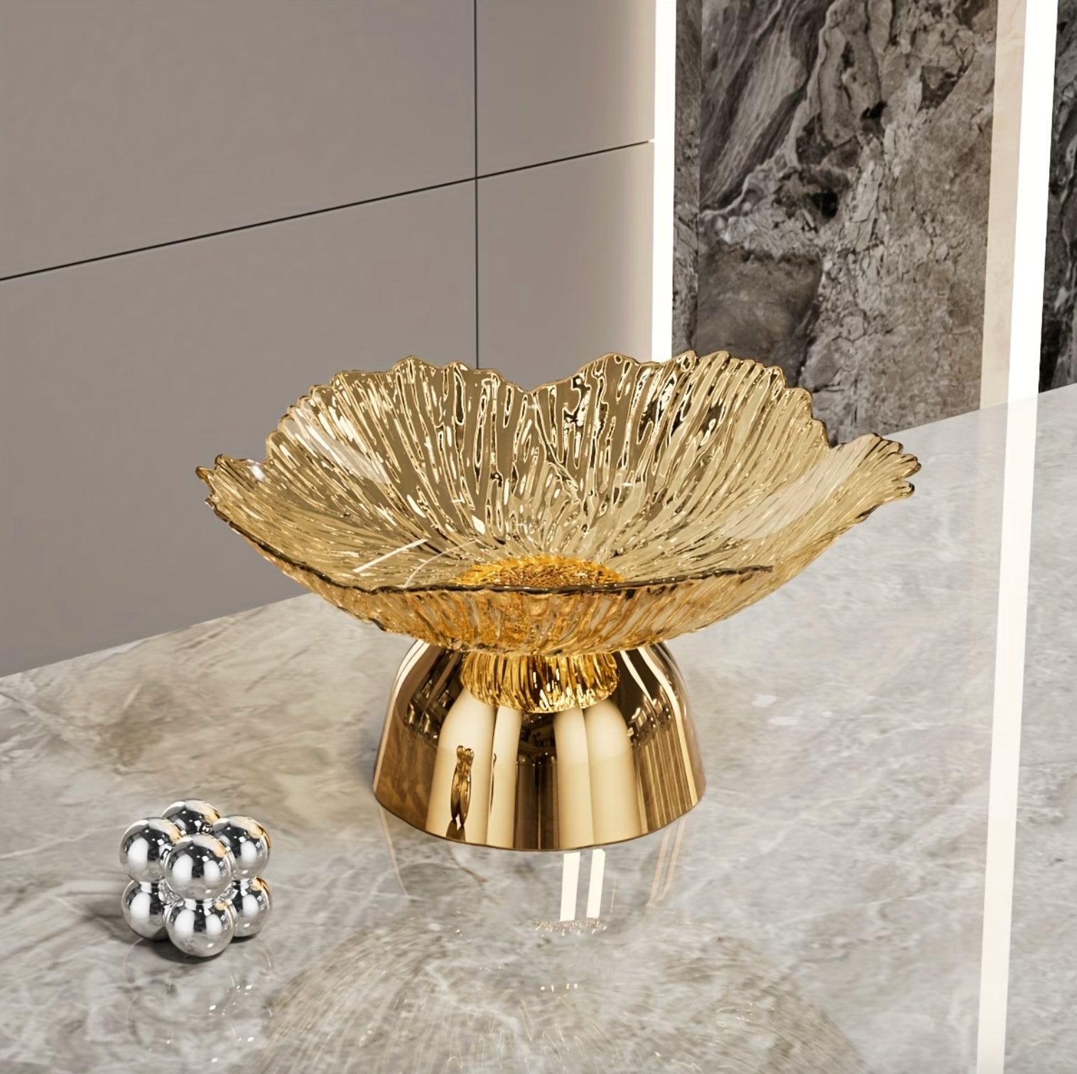 Elegant Serving Centerpiece - LuxeCraft