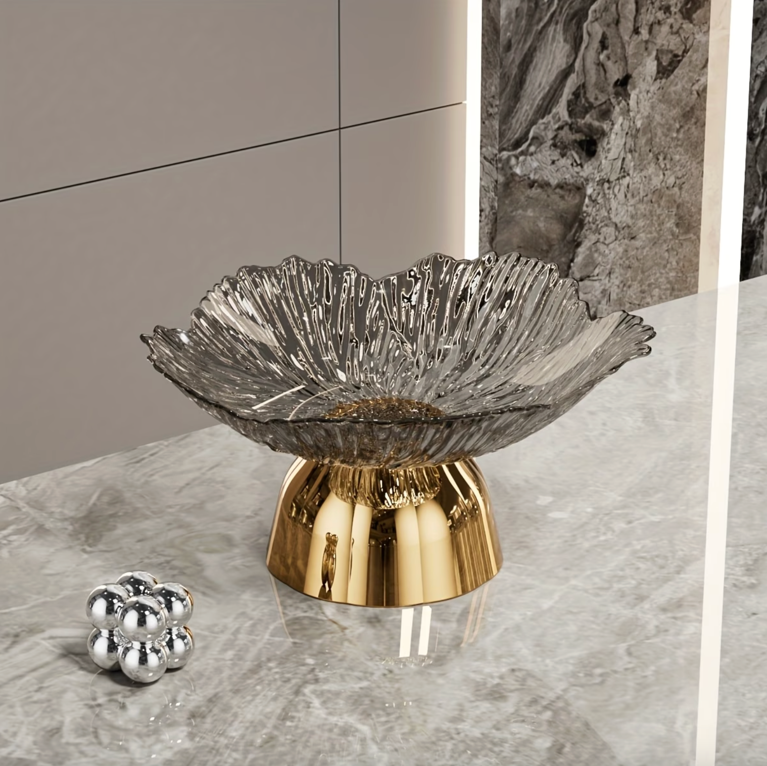 Elegant Serving Centerpiece - LuxeCraft