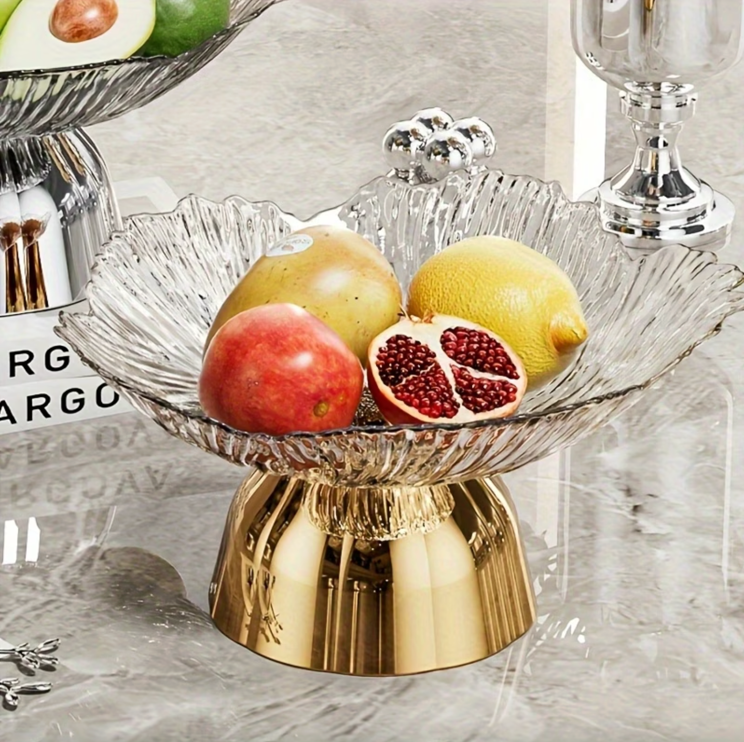 Elegant Serving Centerpiece - LuxeCraft