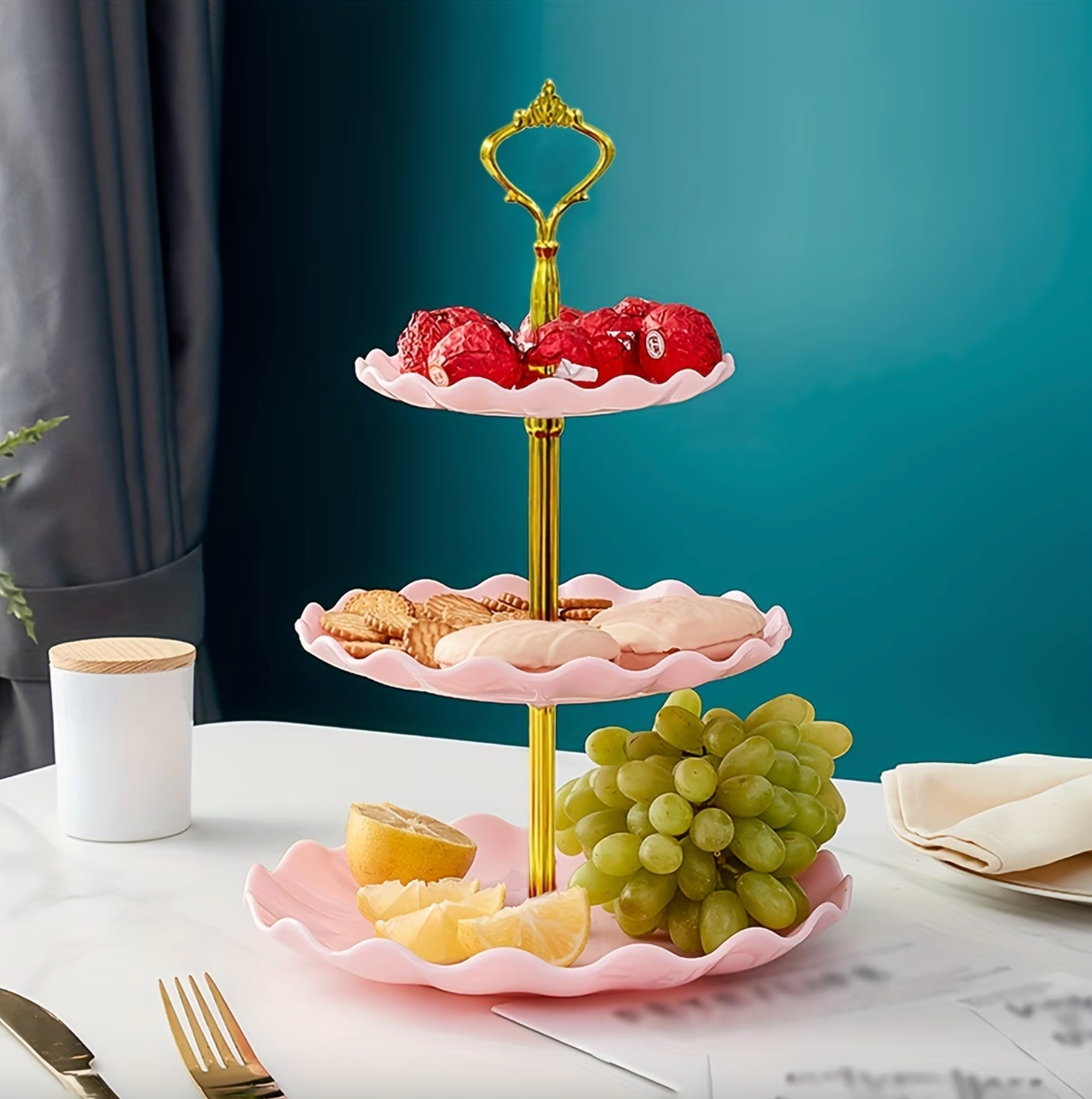 Elegant Tiered Serving Stand - LuxeServe™