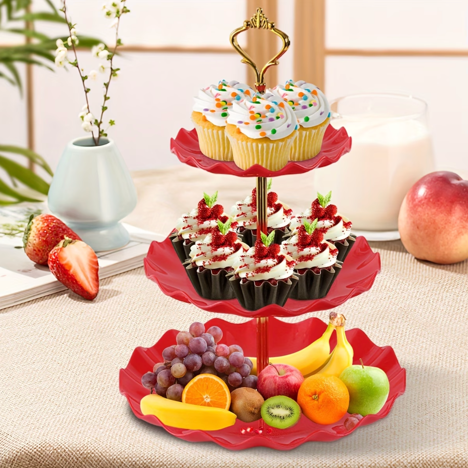 Elegant Tiered Serving Stand - LuxeServe™