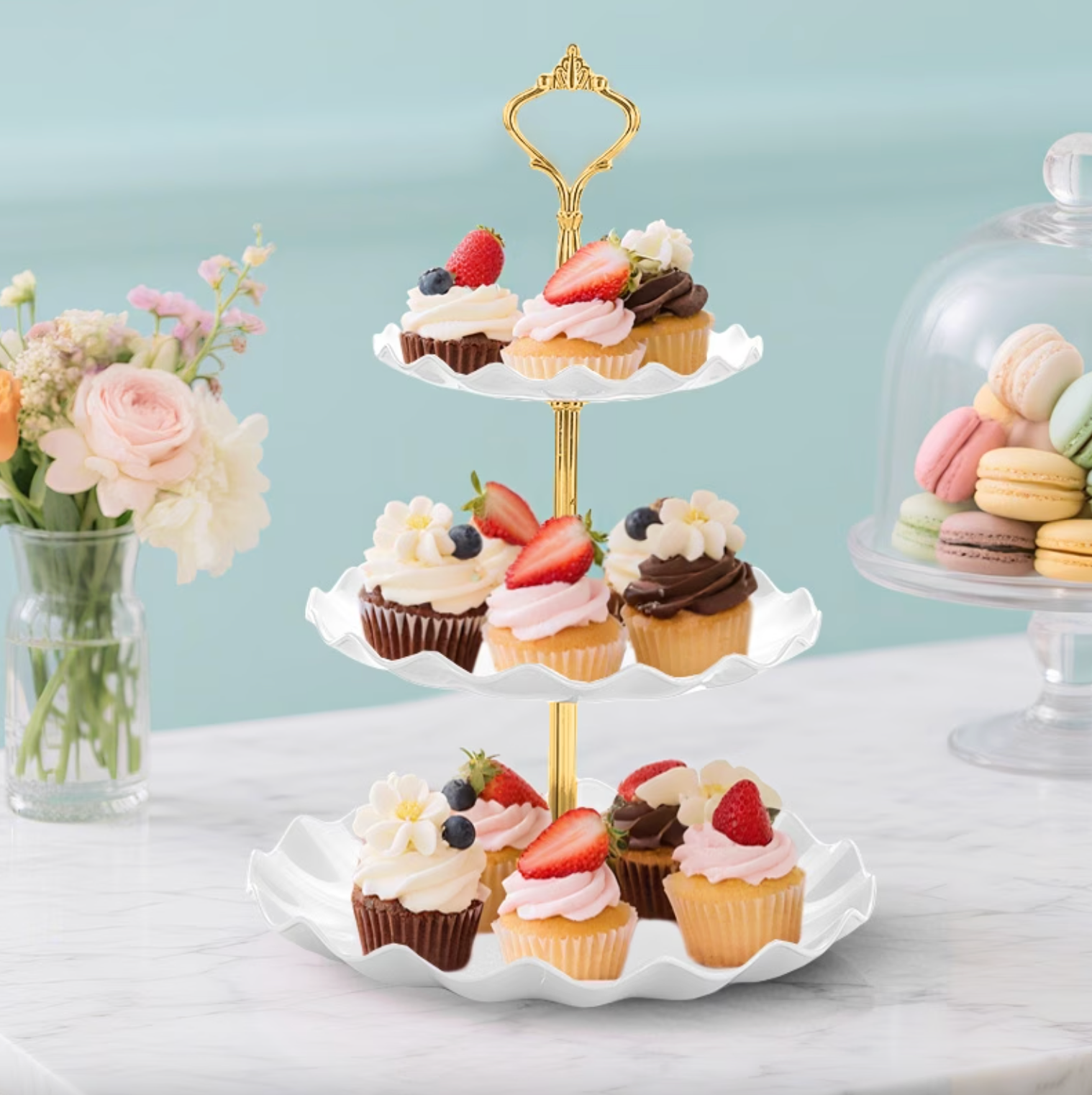 Elegant Tiered Serving Stand - LuxeServe™