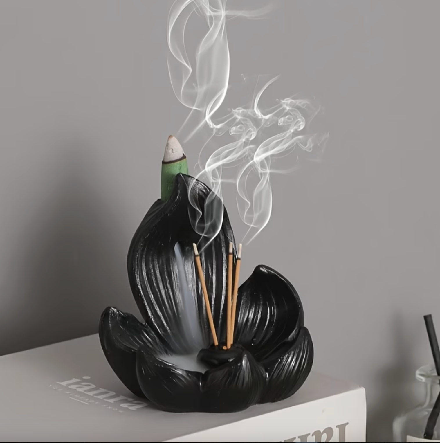 AromaFlow™ - Lotus Incense Fountain with Soothing Mist
