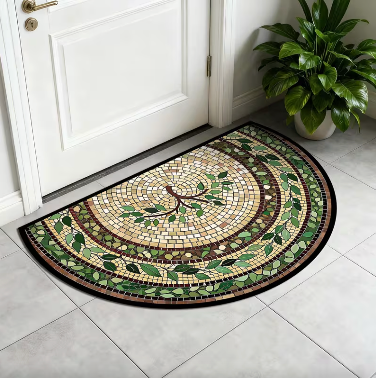 Mosaic Vine Doormat - GreenNest™