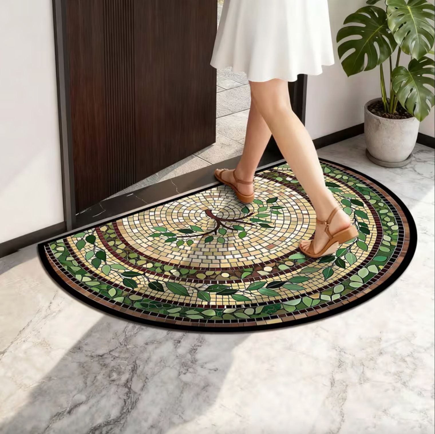 Mosaic Vine Doormat - GreenNest™