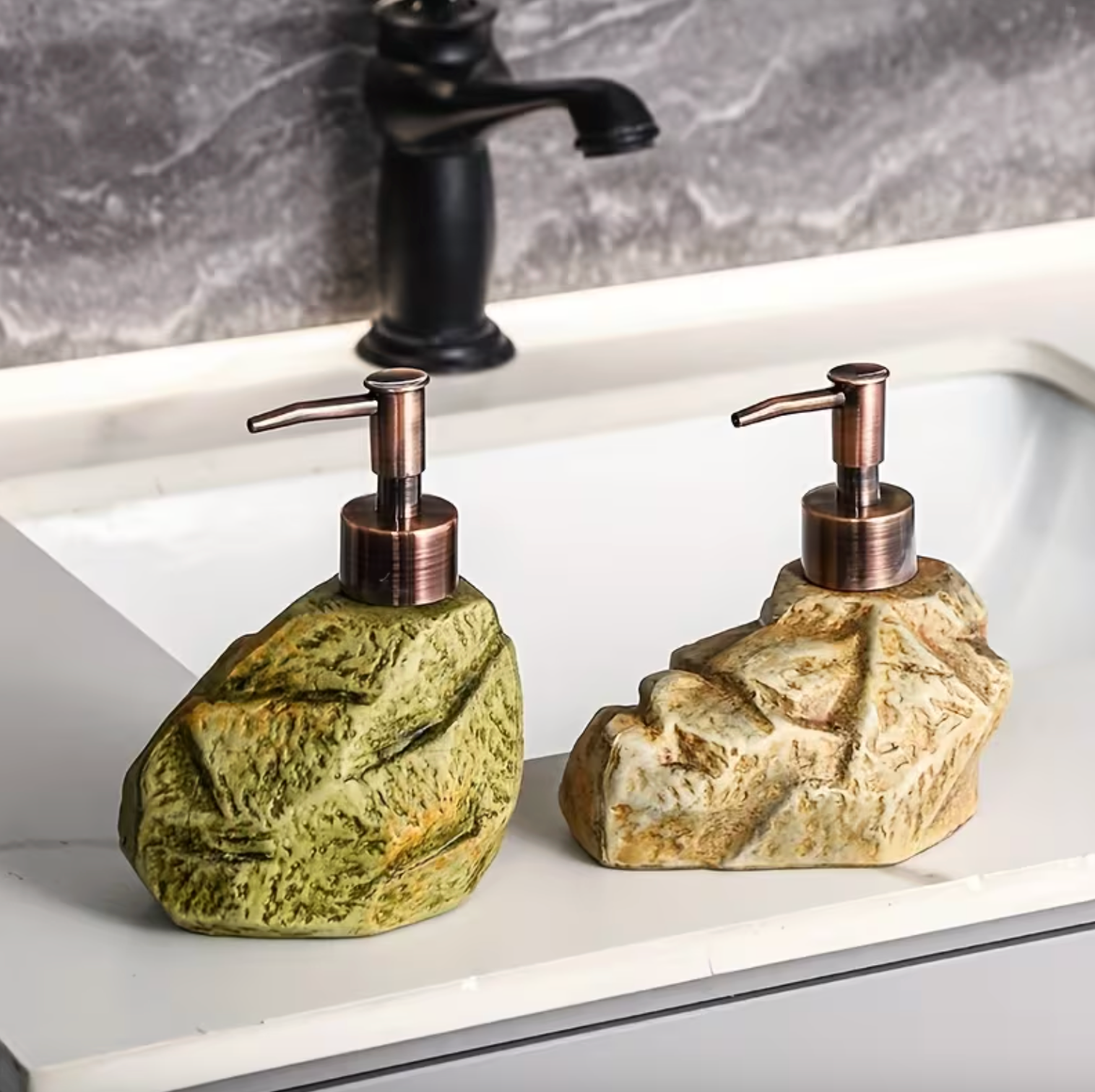 EcoPure Soap Dispenser - Aurestone™ Natural Design