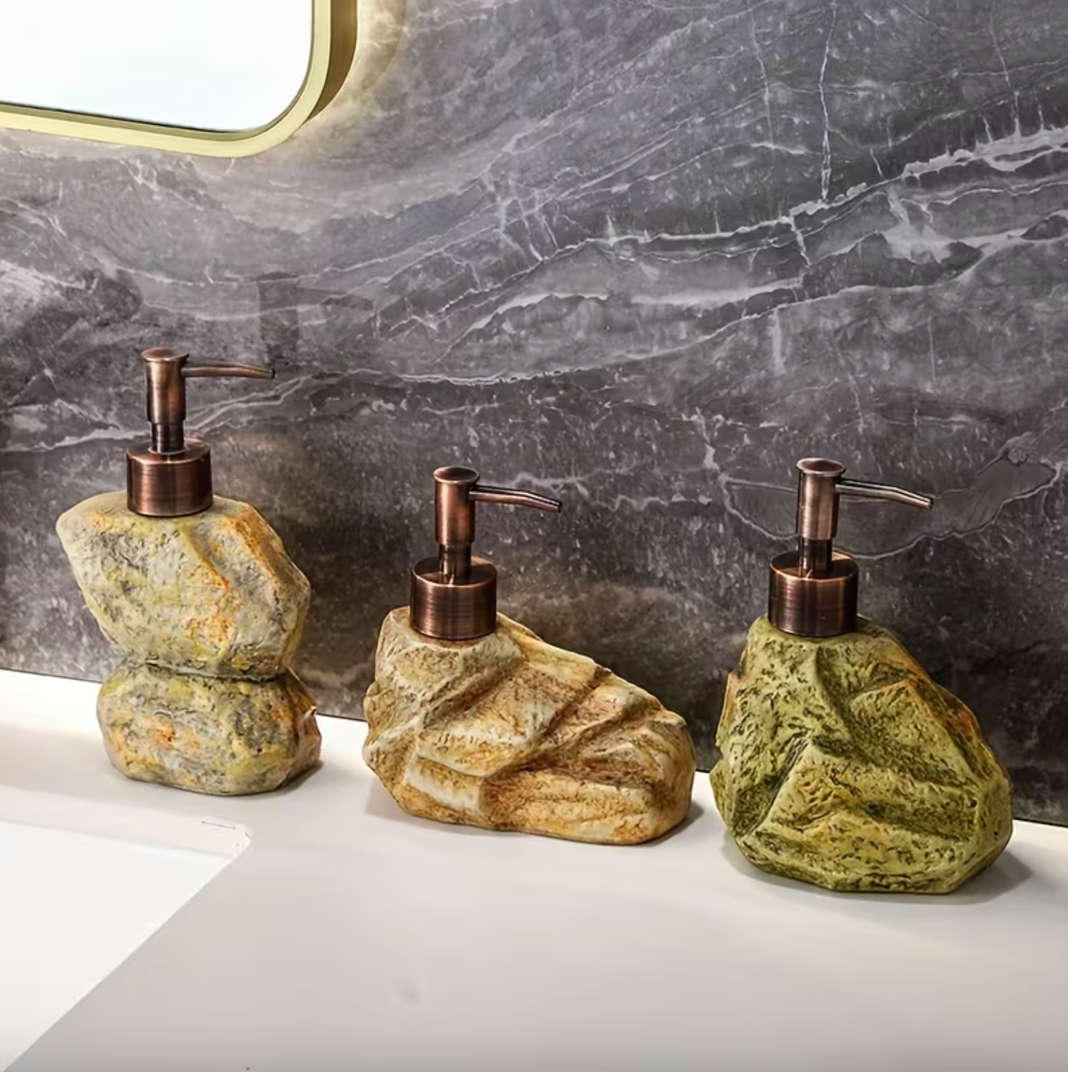 EcoPure Soap Dispenser - Aurestone™ Natural Design