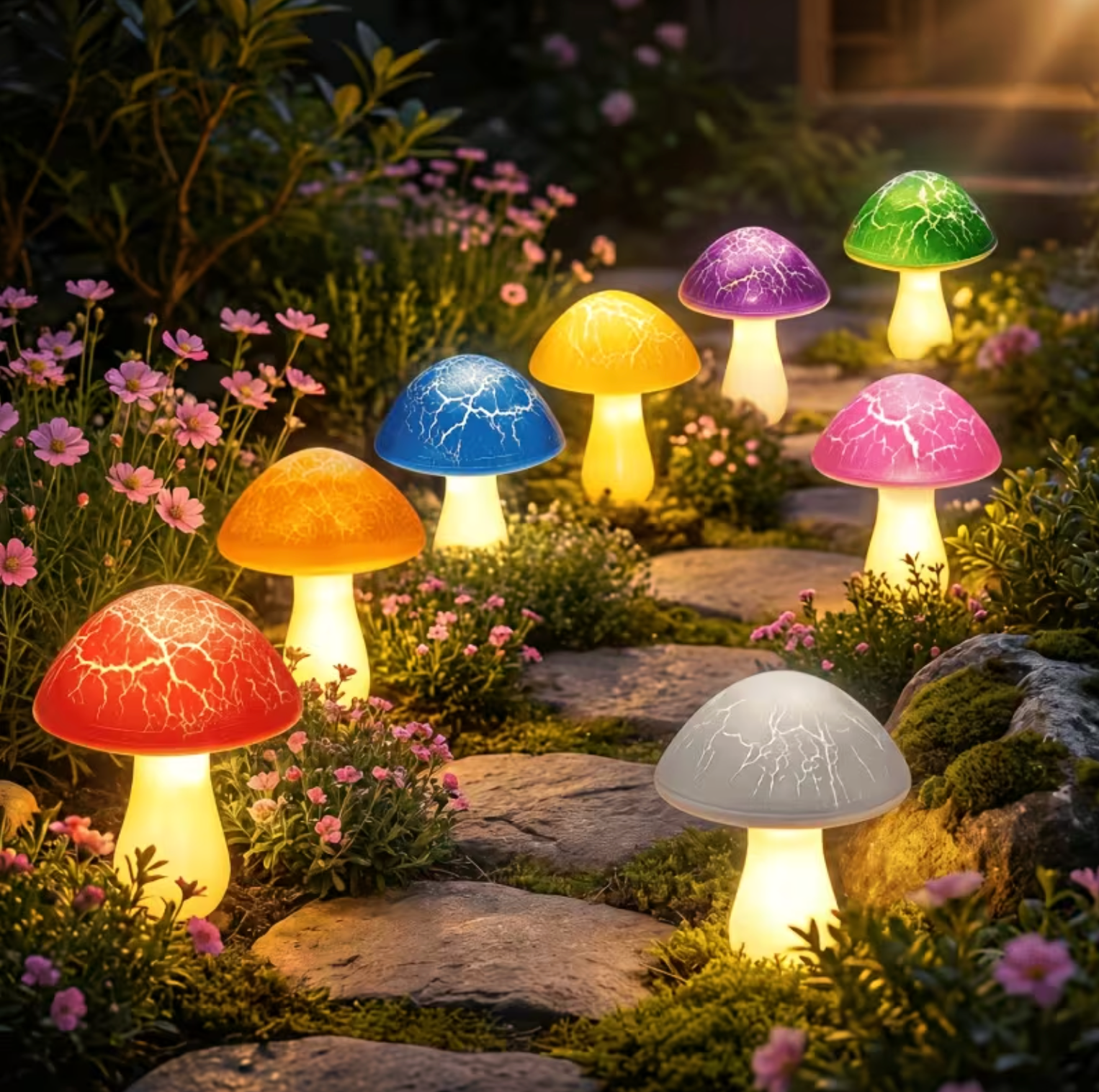 Luminous Solar Mushroom Garden Lights - EcoGlow™