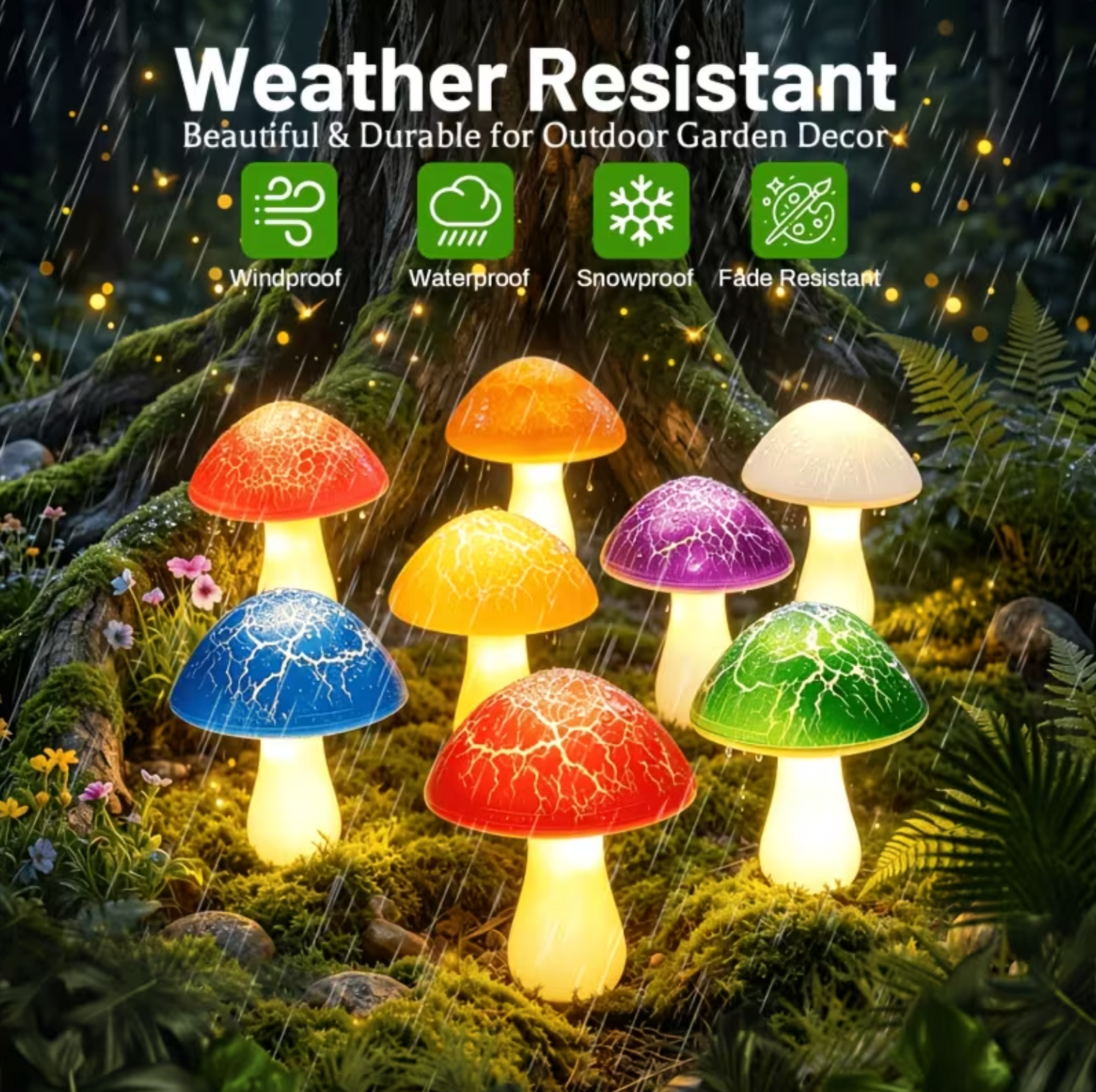 Luminous Solar Mushroom Garden Lights - EcoGlow™