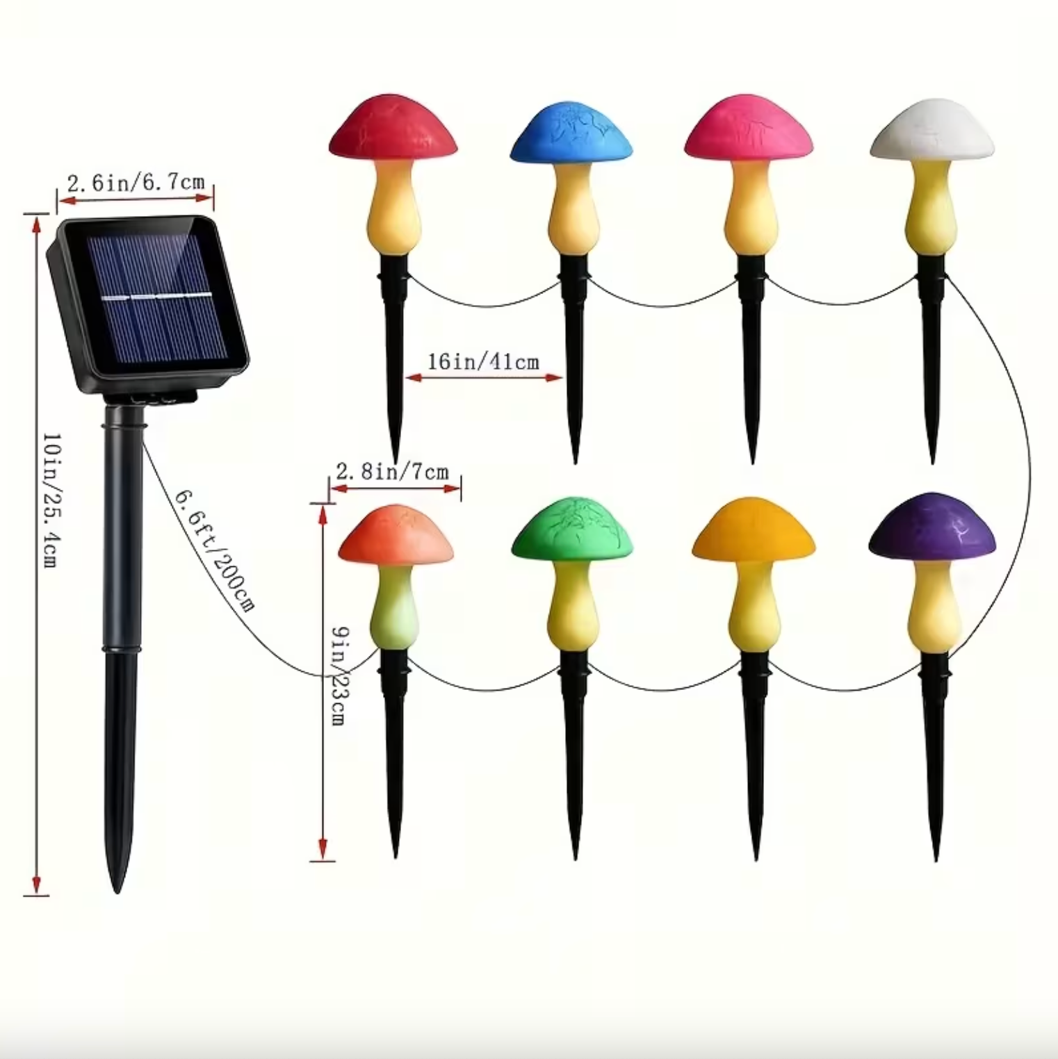Luminous Solar Mushroom Garden Lights - EcoGlow™