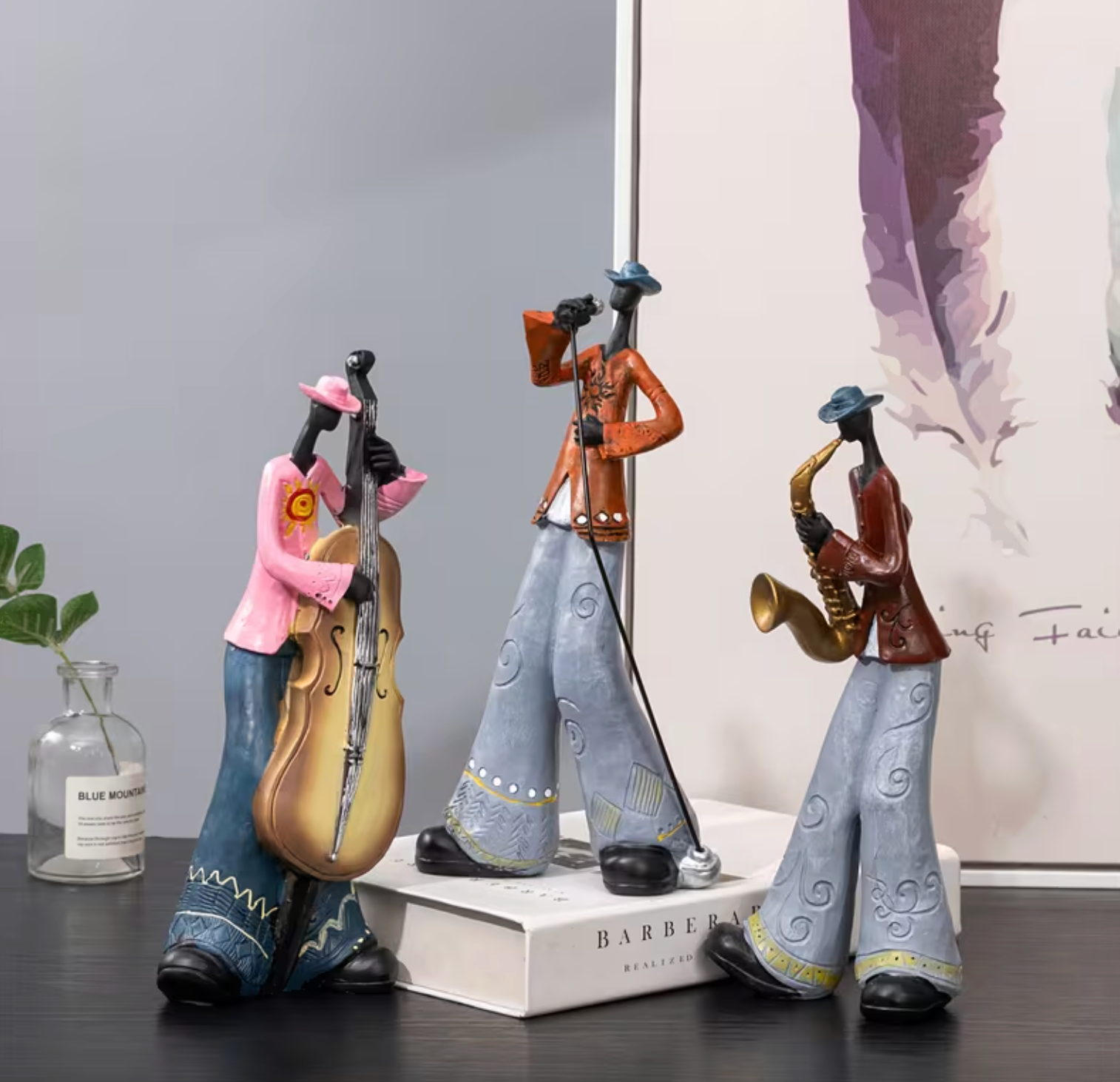 Vintage Jazz Band Figurines - HarmonyCraft Collectibles