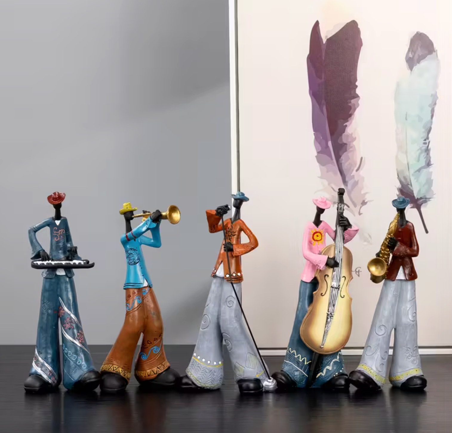 Vintage Jazz Band Figurines - HarmonyCraft Collectibles