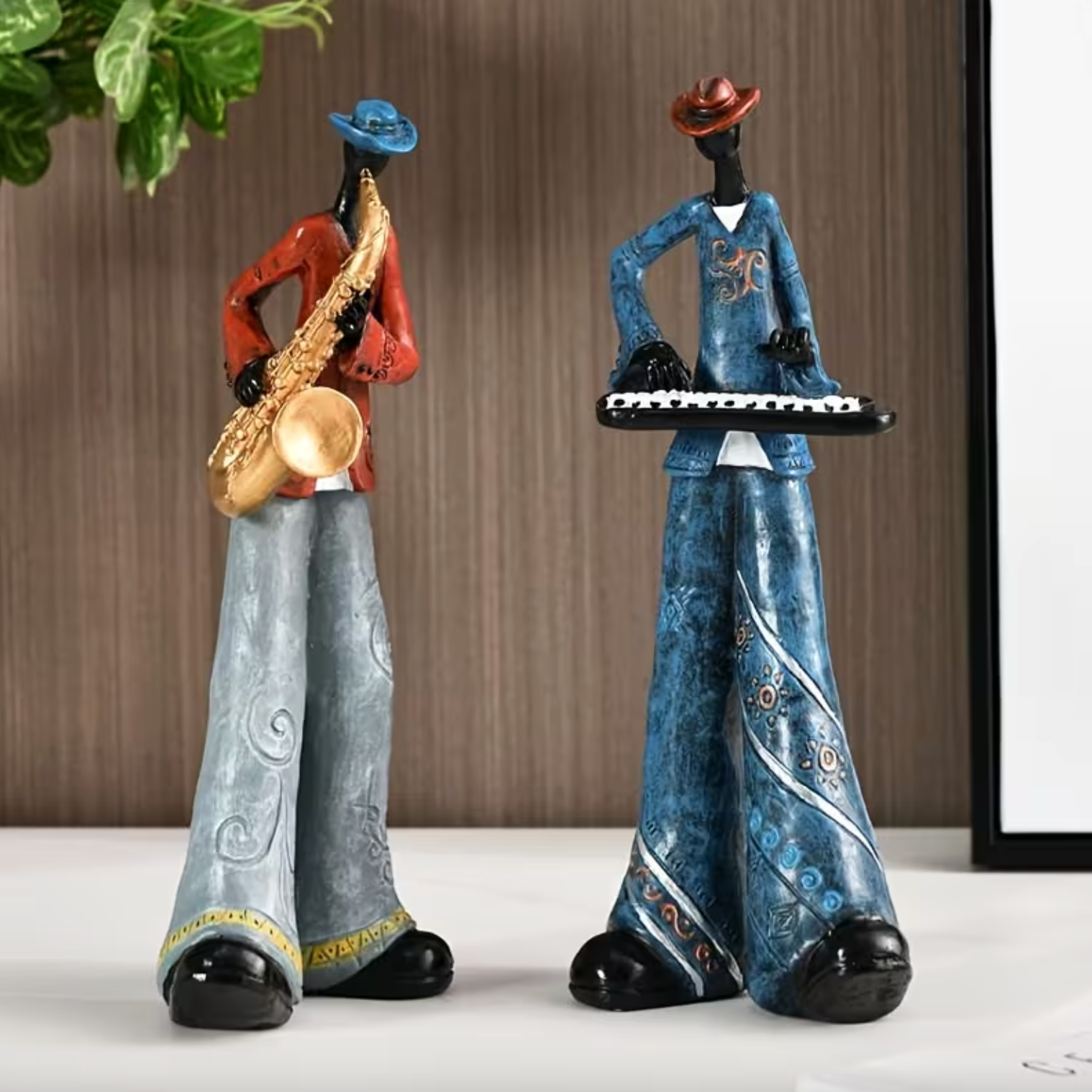 Vintage Jazz Band Figurines - HarmonyCraft Collectibles