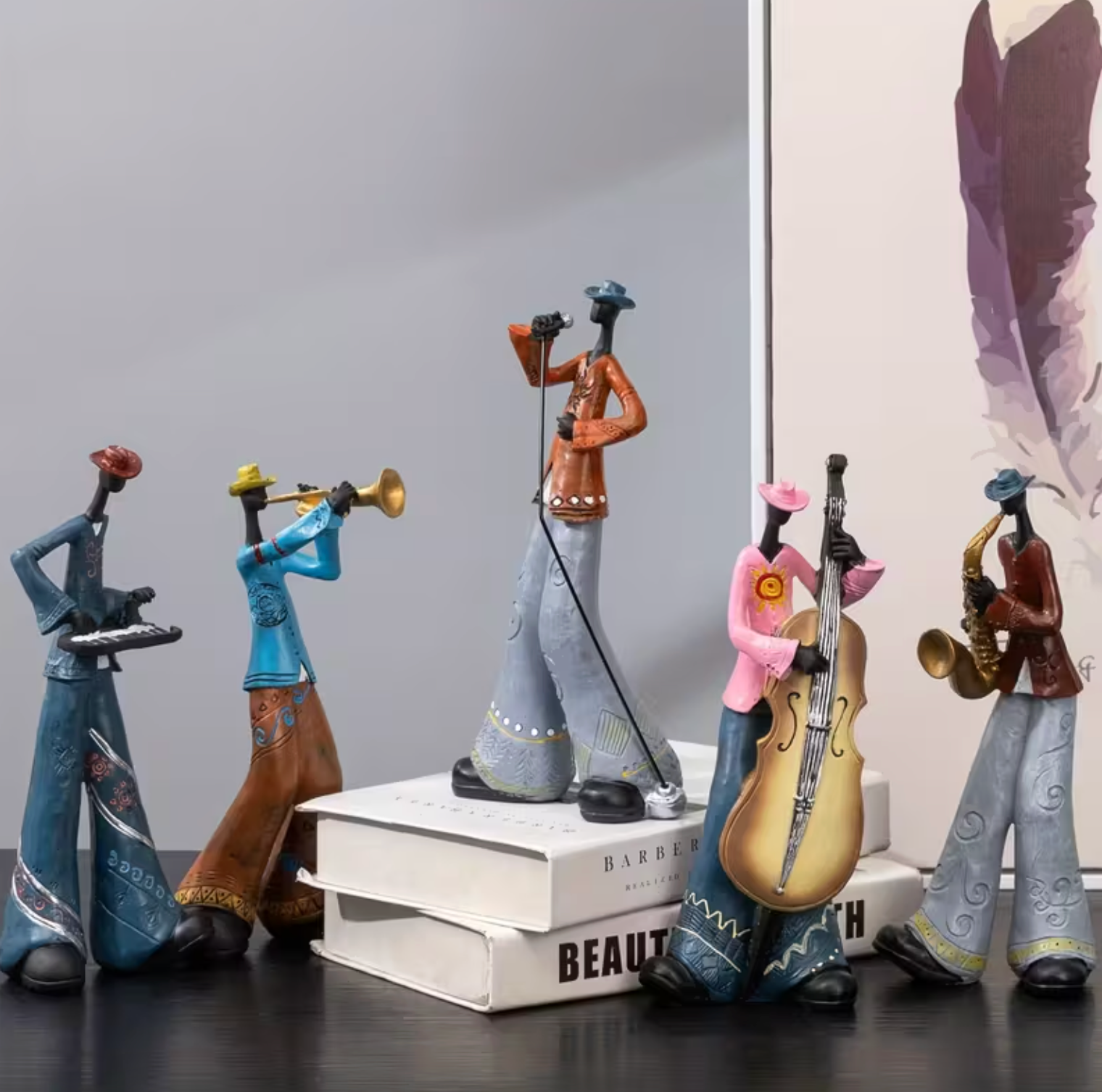 Vintage Jazz Band Figurines - HarmonyCraft Collectibles