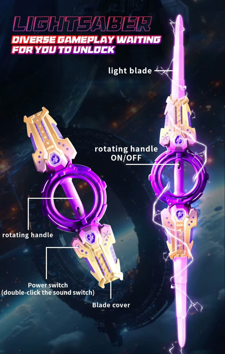 Double-Edge Lightsaber - LuminaCraft™