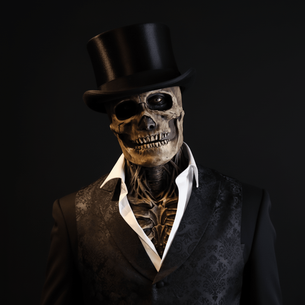 Skeleton Mask with Hat - Phantom Wear