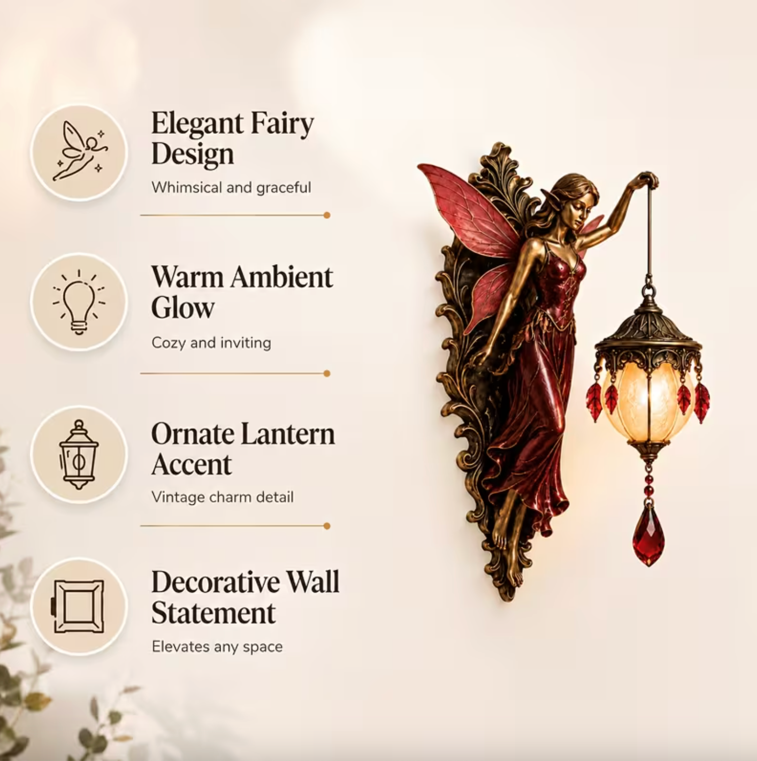 Fairy Glow Wall Lamp - Luminara™ Enchantment Series