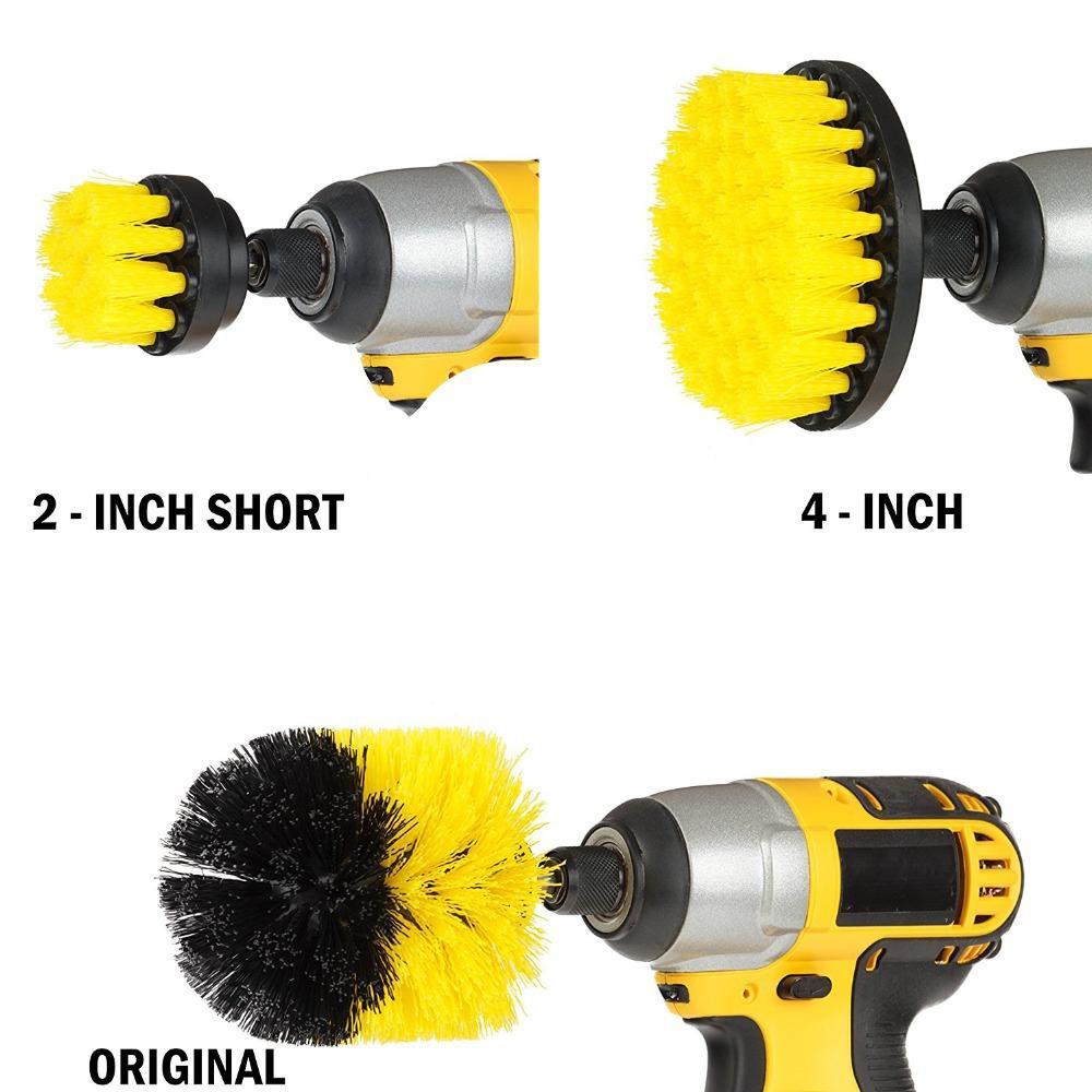 Drill Scrubber Brush Set - CleanPro Essentials