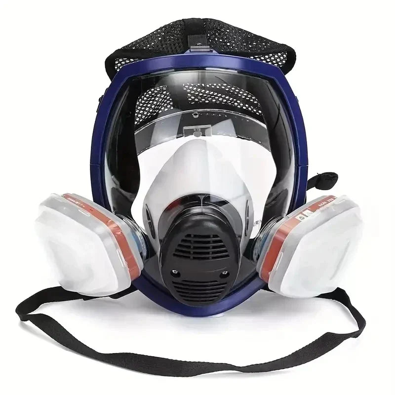 Anti-Fog Full Face Mask with Industrial Gas Filters - PureGuard