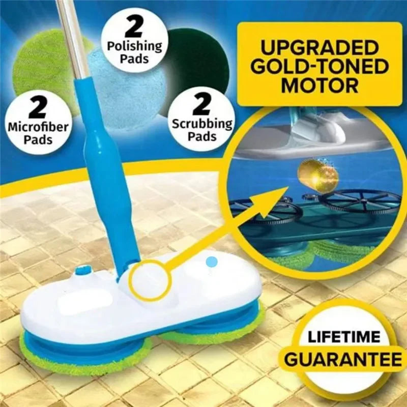 Electric Mop with Smart Spin Technology - CleanWave