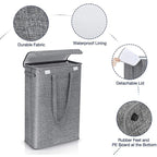 Slim 45L Laundry Basket with Lid - PureNest