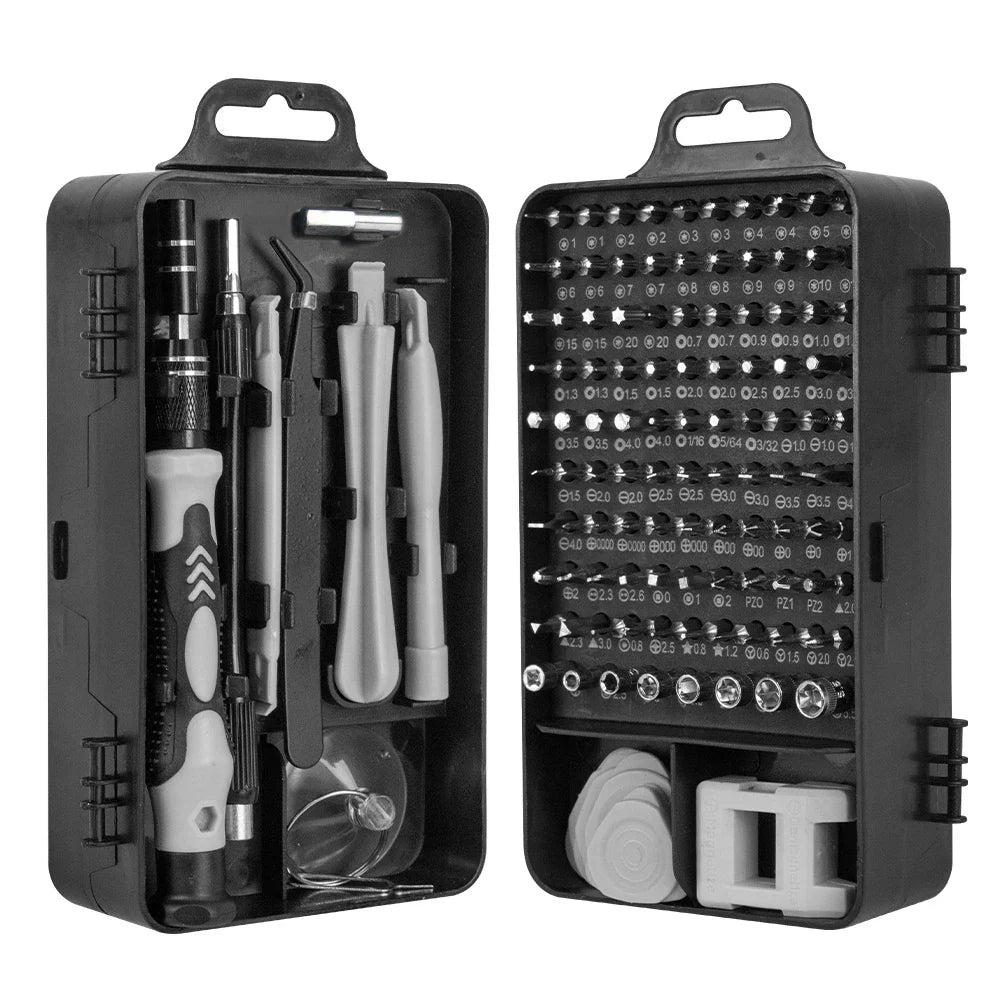 Precision Screwdriver Set - TechCraft Pro 115-in-1 with Magnetic Tools