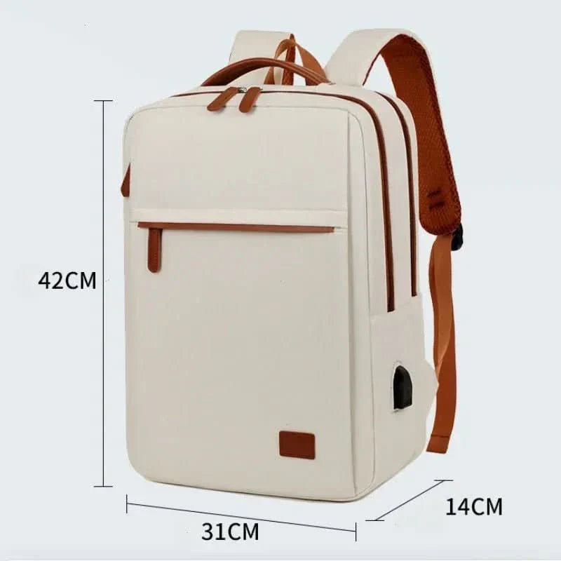 Travel Backpack with USB Port - LuxeVoyage