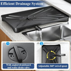 Dish Drying Rack with Cutlery Holder - LuxeHome