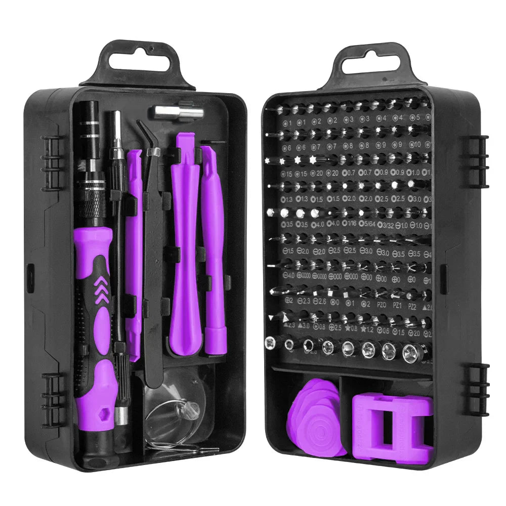 Precision Screwdriver Set - TechCraft Pro 115-in-1 with Magnetic Tools