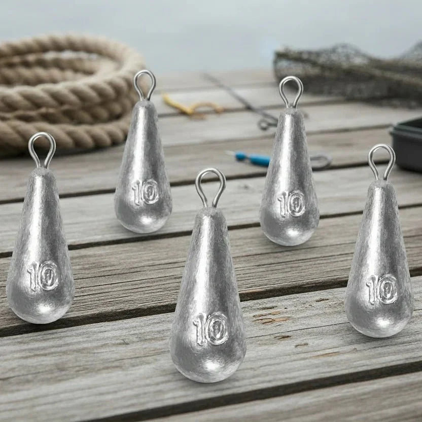 Drop Shot Fishing Weights Set - AquaEdge Premium Gear